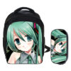 13″Hatsune Miku Backpack School Bag+pencil case