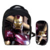 13″Iron Man Backpack School Bag+pencil case