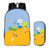 16Adventure Time Backpack School Bag+pencil case