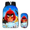 16Angry Birds Backpack School Bag+pencil case