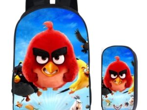 16Angry Birds Backpack School Bag+pencil case