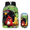 16Angry Birds Backpack School Bag+pencil case