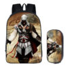 16Assassin’s Creed Backpack School Bag+pencil case