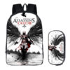 16Assassin’s Creed Backpack School Bag+pencil case