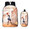 16Ballerina Clubhouse Backpack School Bag+pencil case