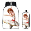 16Ballerina Clubhouse Backpack School Bag+pencil case