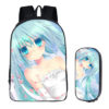 16Hatsune Miku Backpack School Bag+pencil case