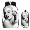 16Marilyn Monroe Backpack School Bag+pencil case