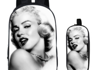 16Marilyn Monroe Backpack School Bag+pencil case