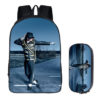 16Michael Jackson Backpack School Bag+pencil case