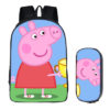 16Peppa Pig Backpack School Bag+pencil case