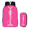 16Pink Panther Backpack School Bag+pencil case