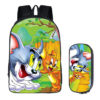 16Tom and Jerry Backpack School Bag+pencil case