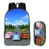 16Traffic Safety With Poli Backpack School Bag+pencil case