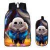 16Undertale Backpack School Bag+pencil case