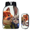 16Zootopia Backpack School Bag+pencil case