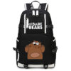 We Bare Bears Backpack MineCraft School Bag