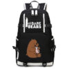 We Bare Bears Backpack MineCraft School Bag