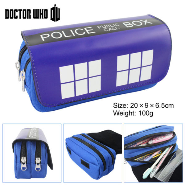 Doctor Who Pencil Case Pen Bag Student’s Large Capacity