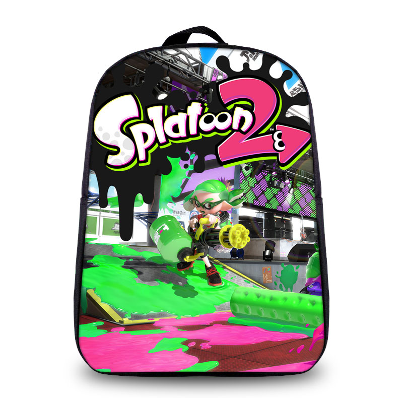 12″Splatoon 2 Backpack School Bag for kids - Baganime