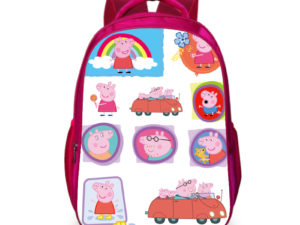 16‘’Peppa Pig Backpack School Bag Red