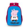 16‘’Peppa Pig Backpack School Bag Red