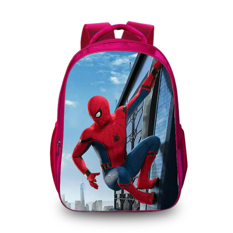 16″ Spider-Man: Homecoming Backpack School Bag Red – Baganime