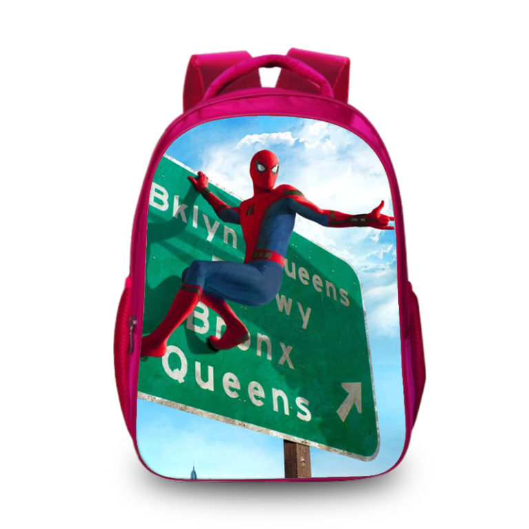 16″ Spider-Man: Homecoming Backpack School Bag Red – Baganime