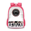 16‘’BTS Backpack School Bag Red