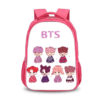 16‘’BTS Backpack School Bag Red