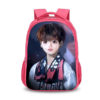 16‘’BTS Backpack School Bag Red