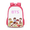 16‘’BTS Backpack School Bag Red