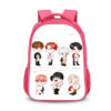 16‘’BTS Backpack School Bag Red