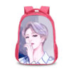 16‘’BTS Backpack School Bag Red