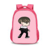 16‘’BTS Backpack School Bag Red