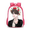 16‘’BTS Backpack School Bag Red