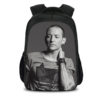 16Chester Bennington Backpack School Bag Black