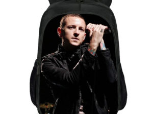 16Chester Bennington Backpack School Bag Black