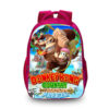 16Donkey Kong Backpack School Bag Red