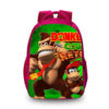 16Donkey Kong Backpack School Bag Red