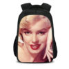 16Marilyn Monroe Backpack School Bag Black