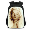 16Marilyn Monroe Backpack School Bag Black