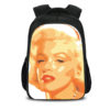 16Marilyn Monroe Backpack School Bag Black