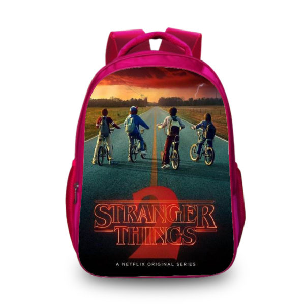 16Stranger Things Season 2 Backpack School Bag Red