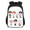 16‘’BTS Backpack School Bag Black