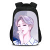 16‘’BTS Backpack School Bag Black