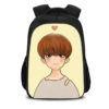 16‘’BTS Backpack School Bag Black