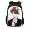 16‘’BTS Backpack School Bag Black