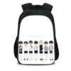 16‘’BTS Backpack School Bag Black