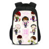 16‘’BTS Backpack School Bag Black